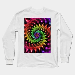 Spinning Rainbow Spiral Long Sleeve T-Shirt